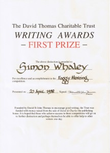 Foggy Morning Certificate for Simon Whaley