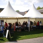 Attingham Park 2009 The Marquee containing a variety of Shropshire Authors at Attingham Park