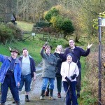 Crogen retreat 3 Simon and friends lost, looking for a signpost: photo credit: Darren Bailey