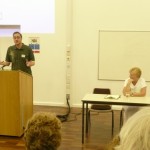 P1050927 Simon lecturing at Caerleon: Photo creidt - Susan Hanniford