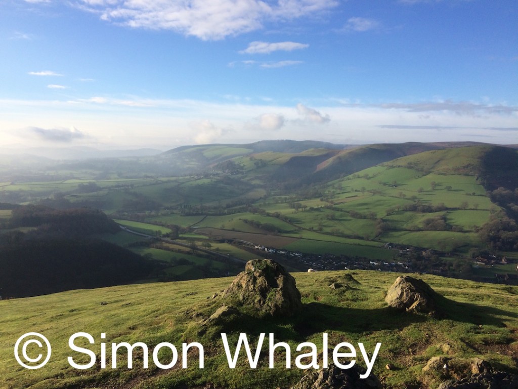 The Long Mynd seen from Ragleth Hill by Simon Whaley