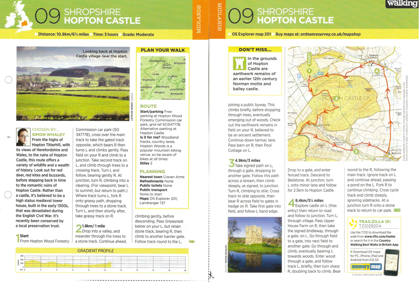 Hopton Castle - Country Walking - Spring 2016